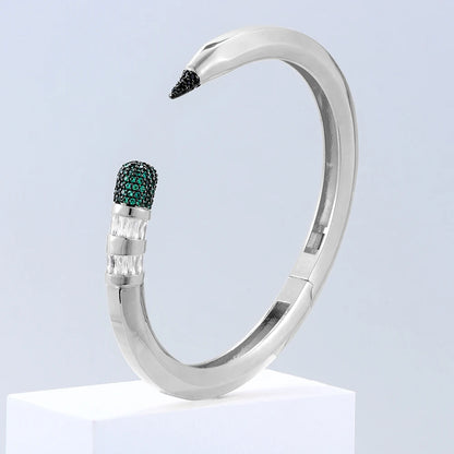 Pencil Designs Bangle Cuff Bracelet For Women