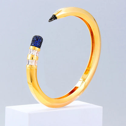 Pencil Designs Bangle Cuff Bracelet For Women