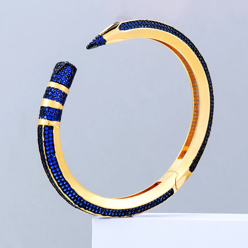 Pencil Designs Bangle Cuff Bracelet For Women