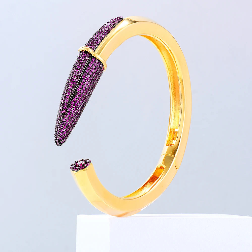 Pencil Designs Bangle Cuff Bracelet For Women
