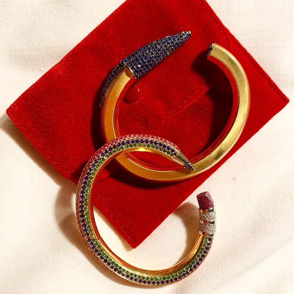 Pencil Designs Bangle Cuff Bracelet For Women