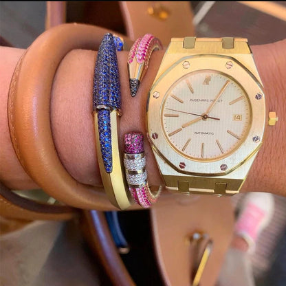 Pencil Designs Bangle Cuff Bracelet For Women