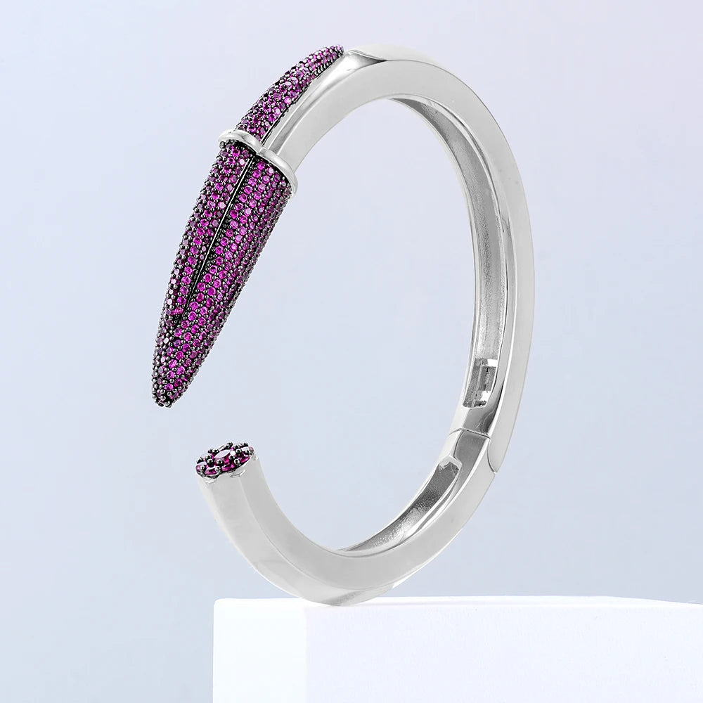 Pencil Designs Bangle Cuff Bracelet For Women
