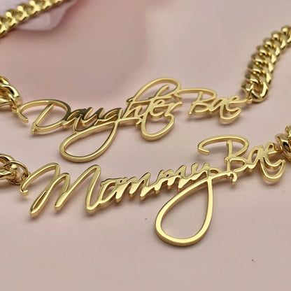 Custom Cuban Nameplate Necklace
